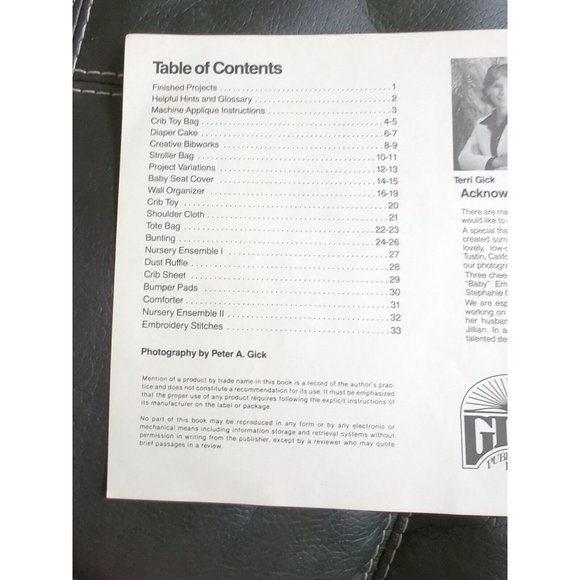 Baby Boutique Easy to Make Projects Vintage 1982 GP465 Craft Sewing Pattern Book - Picture 2 of 3